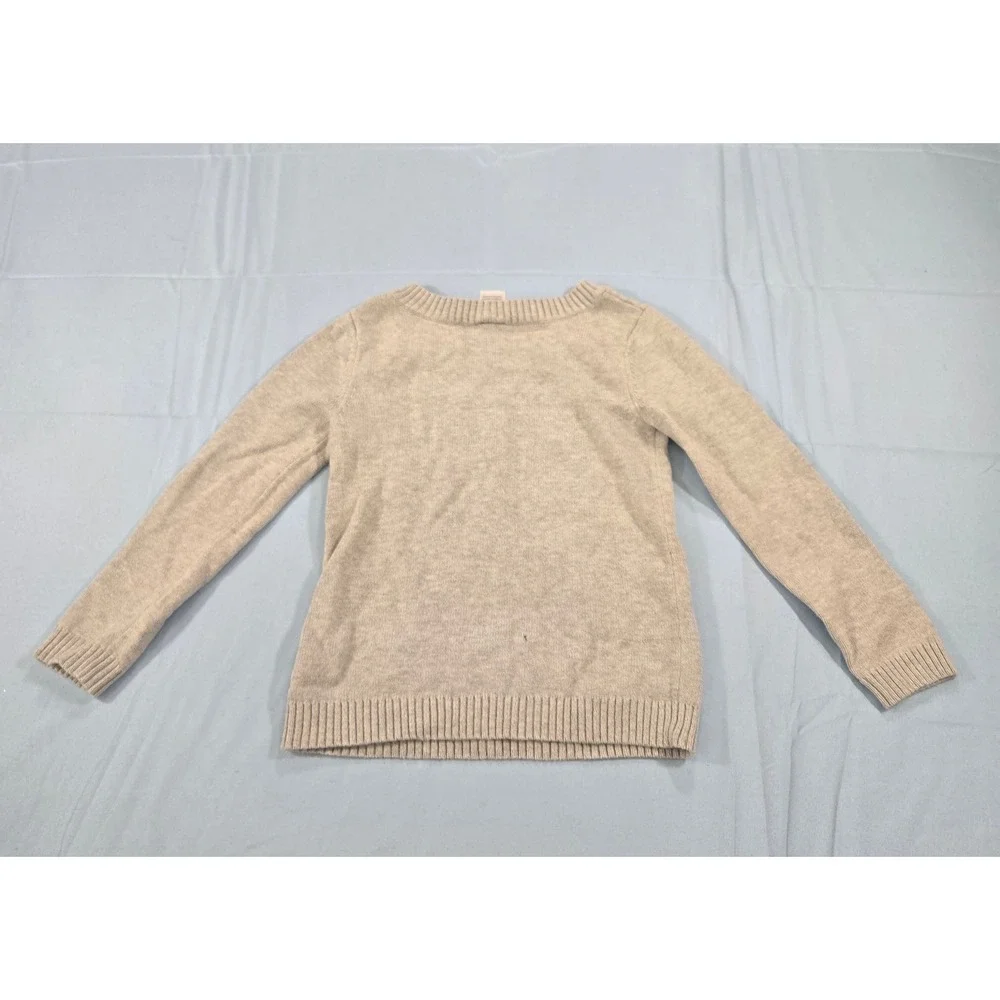 Carters Toddler Girls Gray Knit LOVE Graphic Sweater Size 4T Pullover